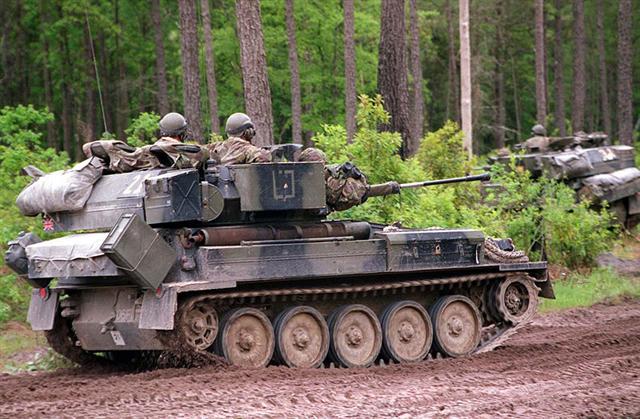 British FV107 Scimitar Armoured Reconnaissance Vehicle